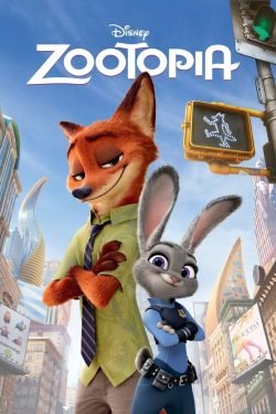 Disney Zootopia animated movie poster with Nick and Judy